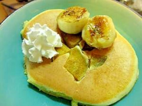 安納芋とバナナのホットケーキ